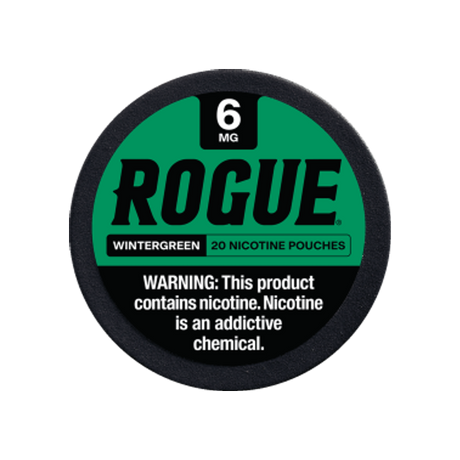 Rogue Wintergreen 6mg slim nicotine pouches can