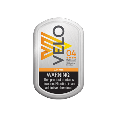 VELO Citrus 4mg mini nicotine pouches can