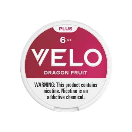VELO Plus Dragon Fruit 6mg slim nicotine pouches can