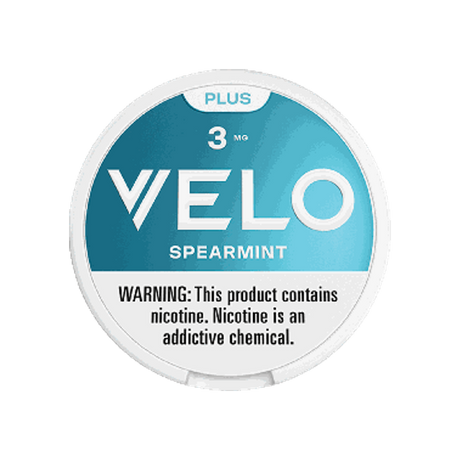 VELO Plus Spearmint 3mg slim nicotine pouches can