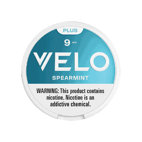 VELO Plus Spearmint 9mg slim nicotine pouches can