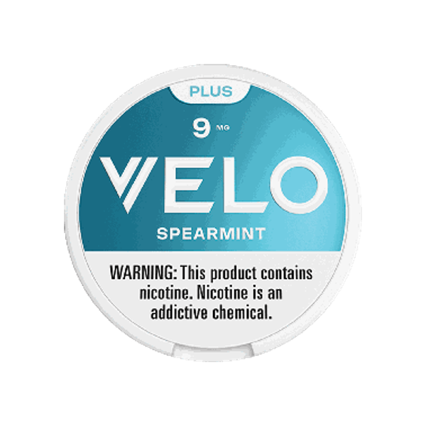 VELO Plus Spearmint 9mg slim nicotine pouches can