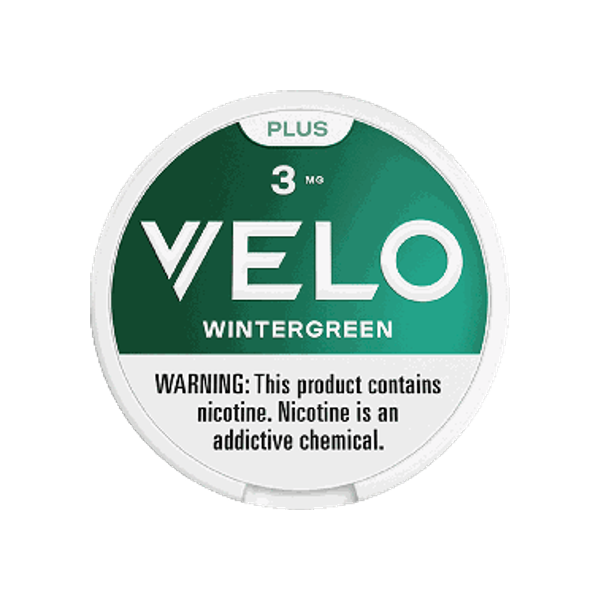 VELO Plus Wintergreen 3mg slim nicotine pouches can