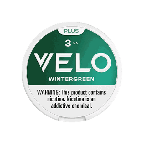 VELO Plus Wintergreen 3mg slim nicotine pouches can