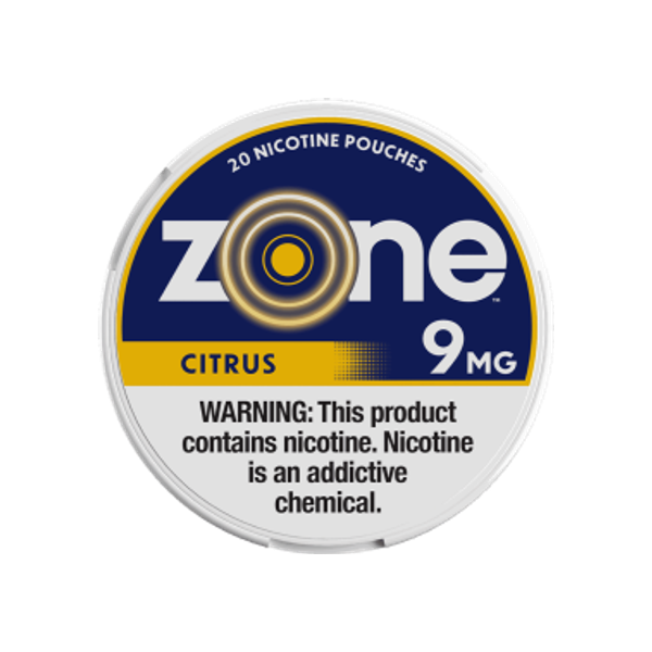 ZONE Citrus 9mg mini nicotine pouches can