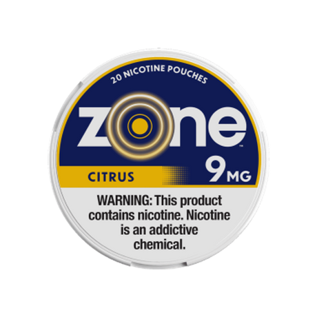 ZONE Citrus 9mg mini nicotine pouches can