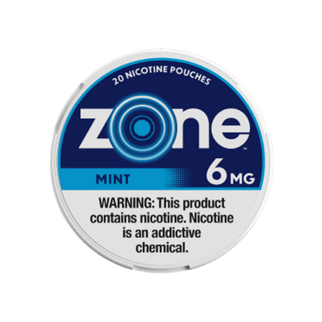 ZONE Mint 6mg mini nicotine pouches can