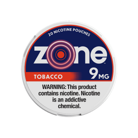 ZONE Tobacco 9mg mini nicotine pouches can