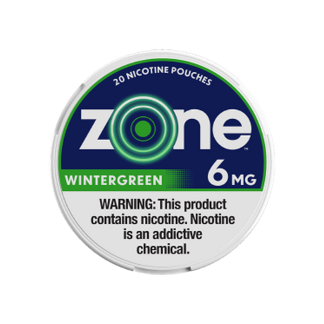 ZONE Wintergreen 6mg mini nicotine pouches can
