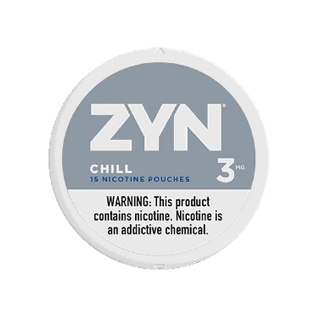 ZYN Chill 3mg mini nicotine pouches can