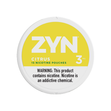 ZYN Citrus 3mg mini nicotine pouches can