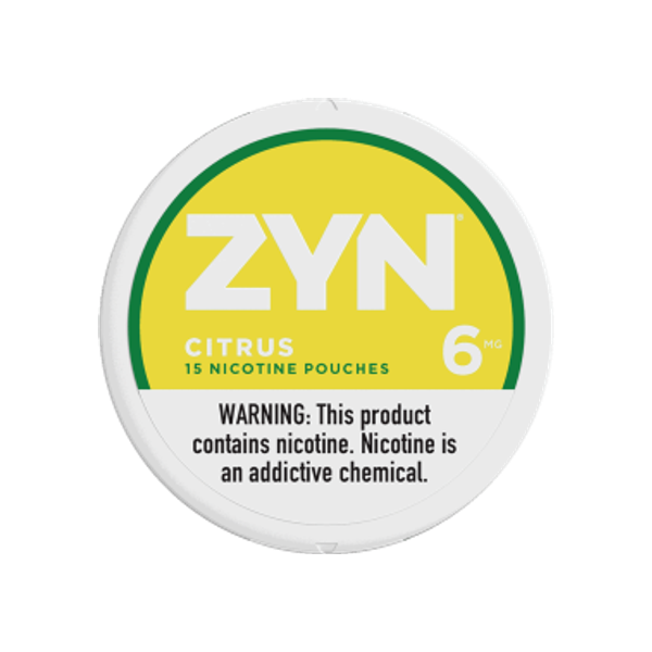 ZYN Citrus 6mg mini nicotine pouches can