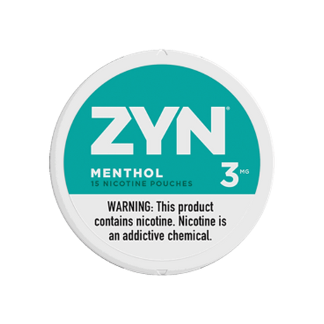 ZYN Menthol 3mg mini nicotine pouches can