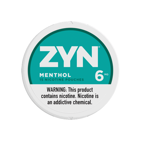 ZYN Menthol 6mg mini nicotine pouches can