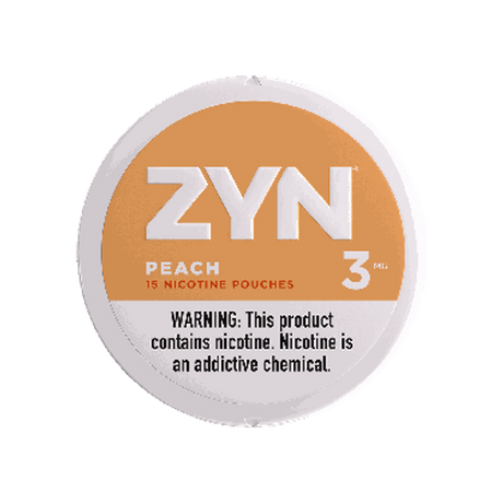 ZYN Peach 3mg mini nicotine pouches can